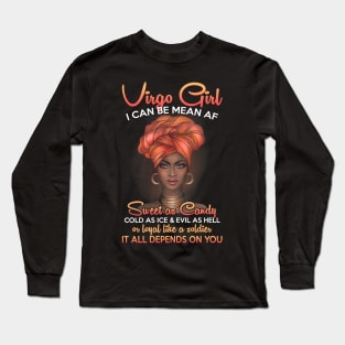 Virgo Birthday Queens Are Born in August 23 - September 22 Long Sleeve T-Shirt